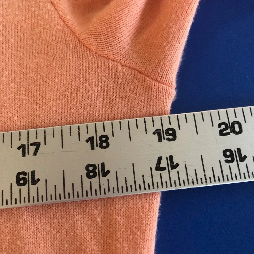 Ralph Lauren Sport Womens‎ M Pima Cotton Pullover Top Pony Ac Peach Preppy